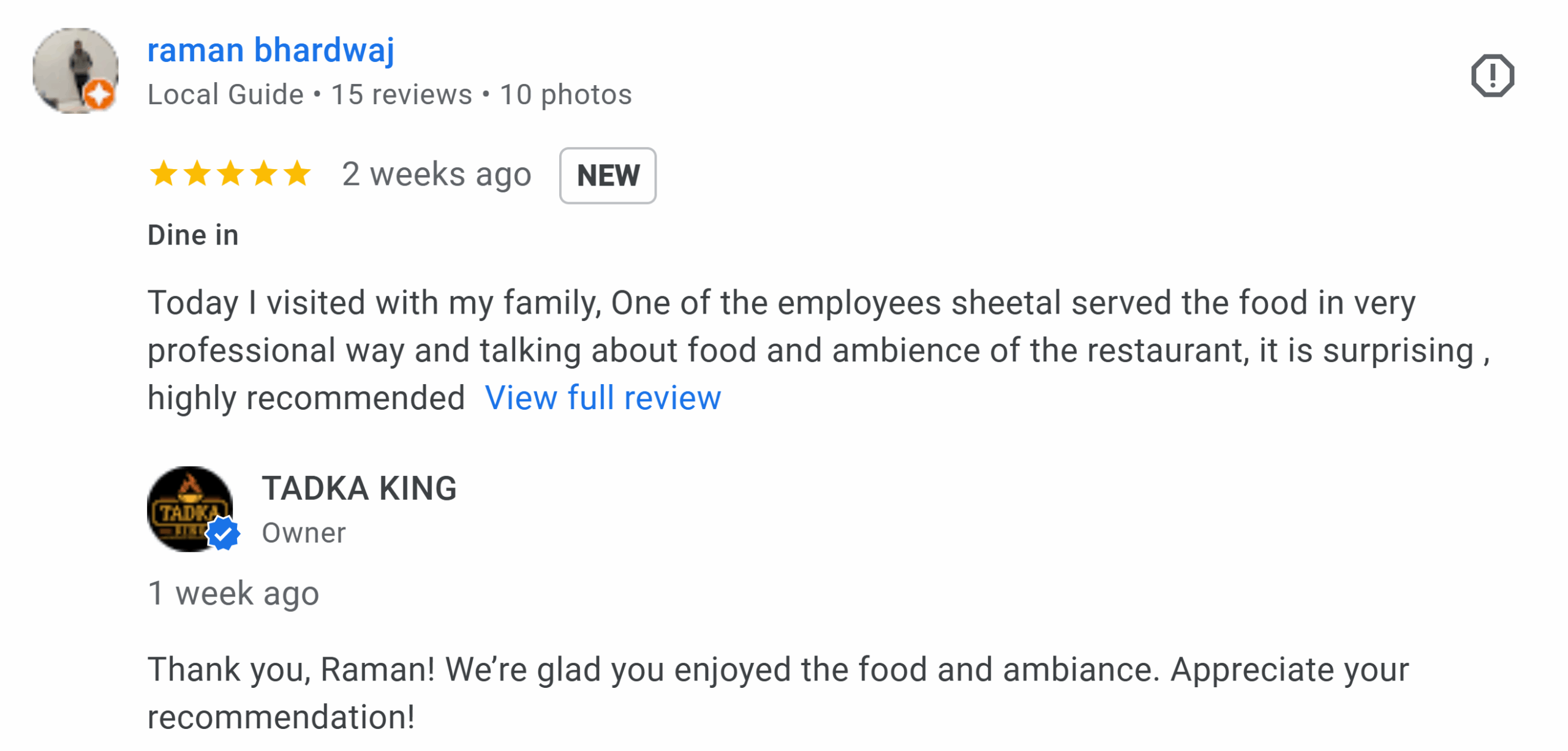 customer Raman review