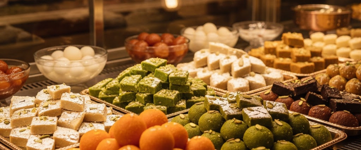 Indian Sweets (Mithai Shop) — Handcrafted, Daily, with Pure Ghee